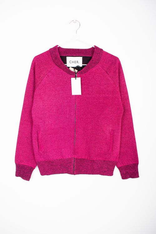 Campera de tela / cuerina Maria Cher T: Medium