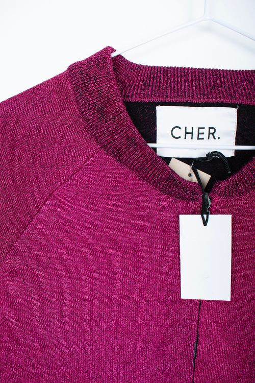 Campera de tela / cuerina Maria Cher T: Medium