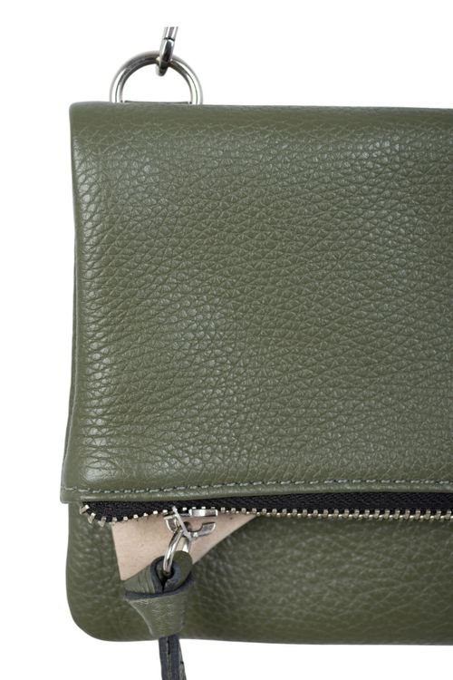 Cartera chica de cuero Prune
