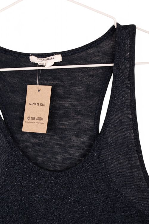 Musculosa Etiqueta Negra T: Medium