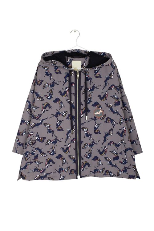 Campera de tela Jazmin Chebar T: Large