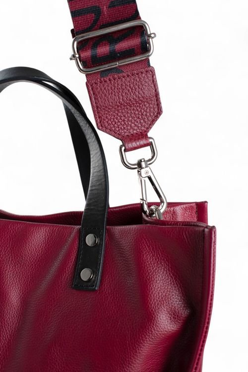 Cartera chica de cuero Prune T: Medium