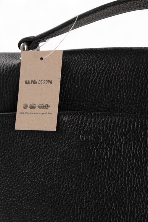 Cartera grande de cuero Prune T: Medium