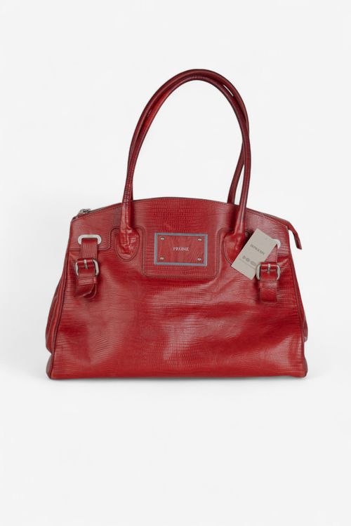 Cartera chica de cuero Prune
