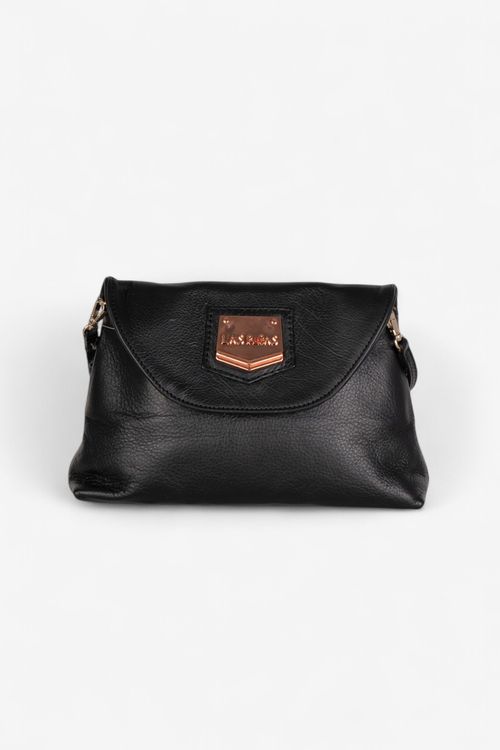 Cartera chica de cuero Las Pepas