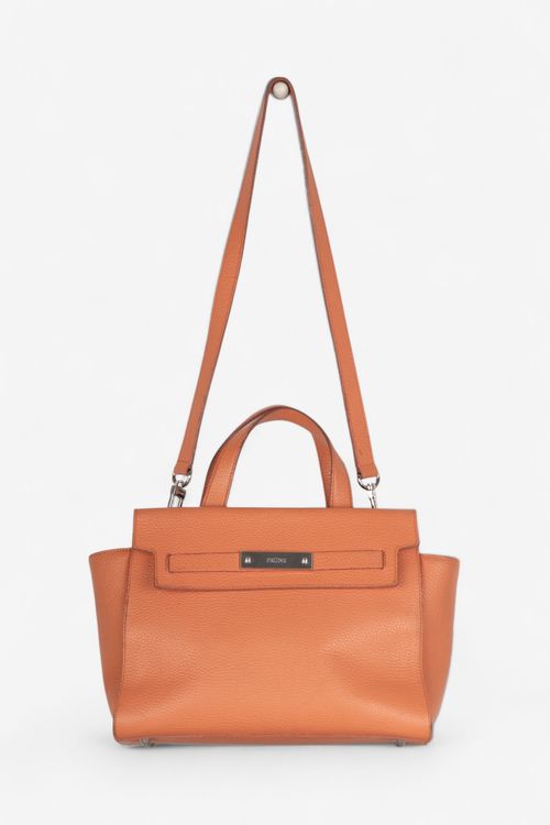 Cartera chica de cuero Prune