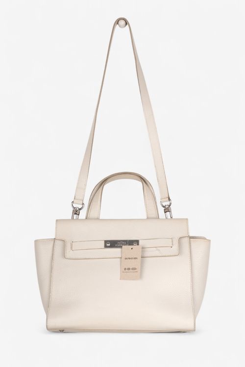 Cartera chica de cuero Prune