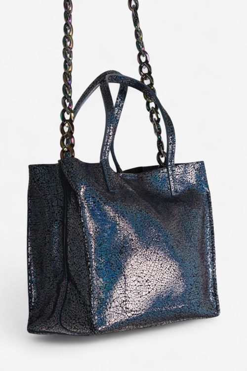 Cartera chica de cuero Las Pepas