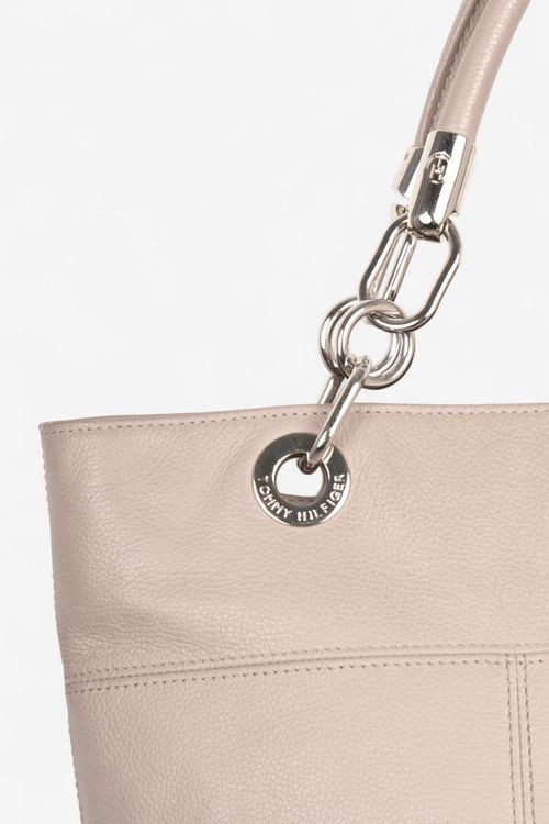 Cartera grande de cuero Tommy Hilfiger