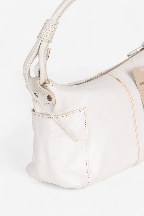 Cartera chica de cuero Prune