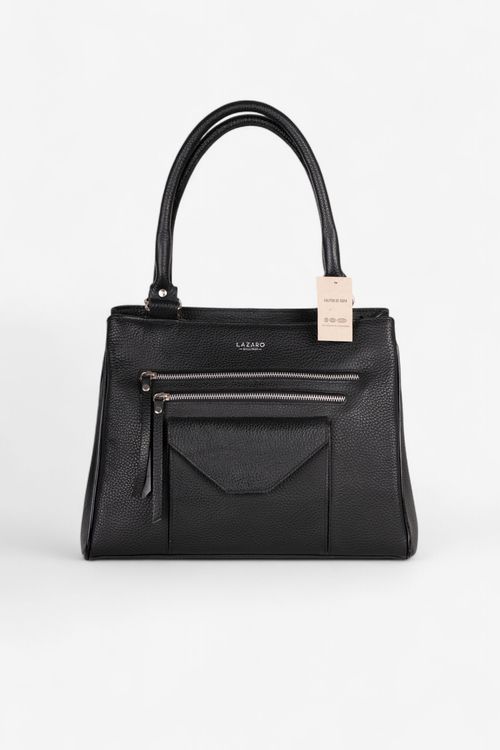Cartera grande de cuero Lazaro