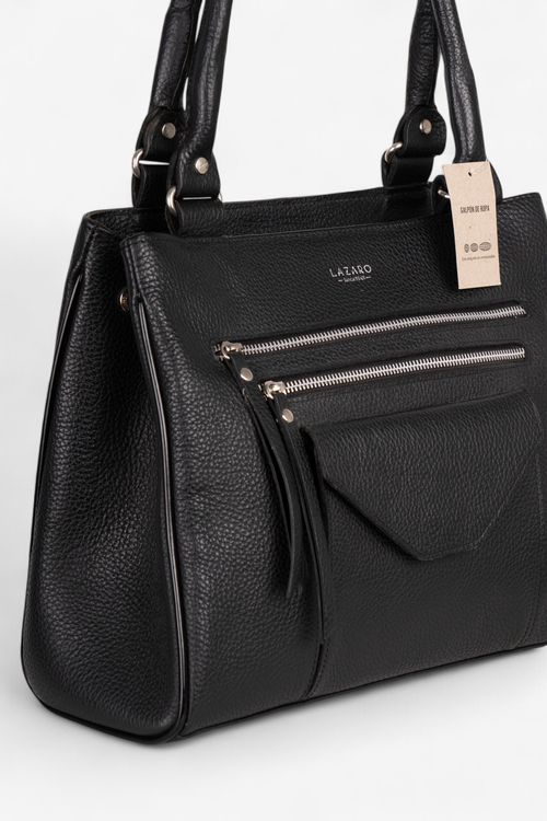 Cartera grande de cuero Lazaro