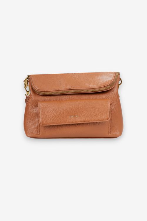 Cartera chica de cuero Prune
