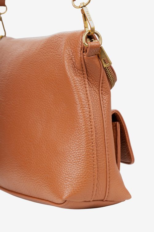 Cartera chica de cuero Prune